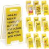 18 Pcs Funny Office Desk Sign Clips – Humorous Acrylic Memo Holders & Coworker Gag Gifts for Work Decor