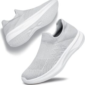 CloudStep Women's Slip-On Walking Shoes - Ultra Lightweight Breathable Mesh Comfort Sneakers for Gym Walking Running