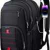 Extra Large TSA Friendly Travel Laptop Backpack with USB Charging Port - 17.3 Inch Water Resistant Carry-On Bag for Business, Work & College