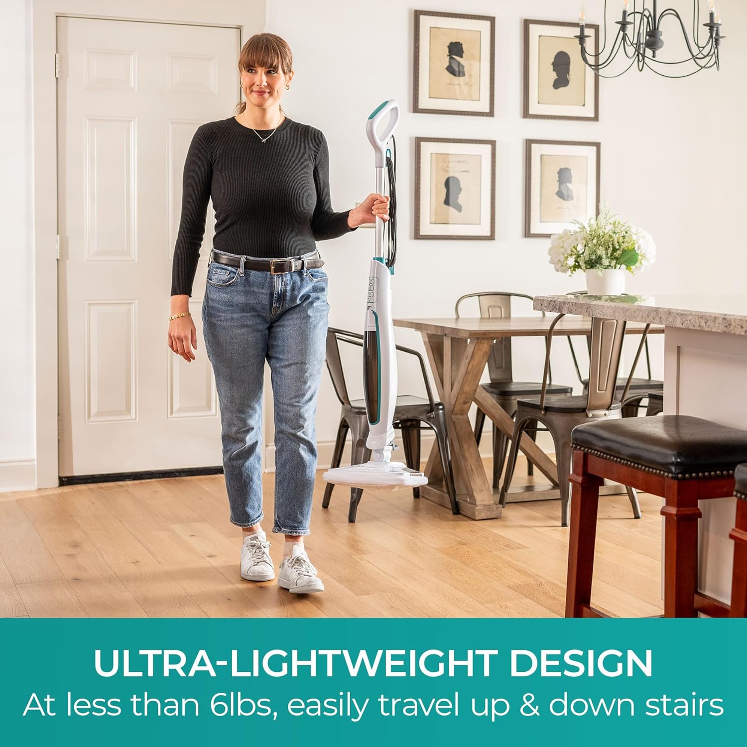 Kenmore SM2060 S200 Steam Mop - Professional Floor Cleaner with Quick-Heating Technology & Washable Microfiber Pads for Hardwood, Tile & Vinyl