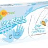 BeeSure BE1126 Ultra-Slim Nitrile Exam Gloves - Small, Powder-Free, White (200-Count Box)