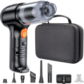 SEALIGHT 13000Pa Cordless Car Vacuum - Portable Handheld Cleaner with 4-in-1 Functions, Mini Storage Box, Pet Hair & Multi-Surface Cleaning