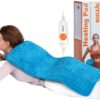 Boileau XL Electric Heating Pad - 17"x33" Extra Large Heat Pad for Back Pain, Period Cramps & Muscle Relief, 3 Temperature Settings, Auto Shut Off, Machine Washable Fleece, Perfect Gift for Women & Mom, Blue