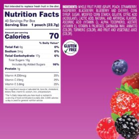Welch's Fruit Snacks Berries 'N Cherries - Gluten Free Snack Box, 0.8 oz Individual Packs (40 Count)