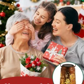 Sunflower Solar Lantern Outdoor - Vintage Metal Garden Lights for Patio, Yard & Porch Decor, Solar Powered Hanging Lights for Outside Landscape