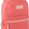 Trail maker Classic 17 Inch School Backpack with Adjustable Padded Straps - Lightweight & Durable Bookbag for Kids, Girls & Boys (Coral)