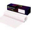 TECKWRAP Clear Vinyl Transfer Tape - 12" x 50 FT Roll with Red Alignment Grid, Medium Tack Transfer Paper for Decals, Signs & DIY Crafts