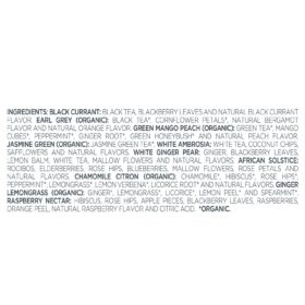 Tea Forte Premium Presentation Box Gift Set - 20 Count Assorted Organic Whole Leaf Pyramid Infuser Sampler with Luxurious Handcrafted Blends