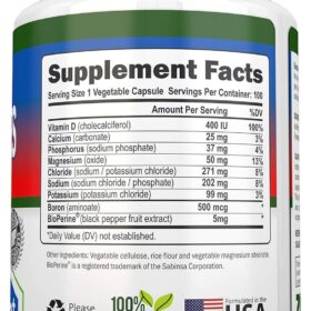 NutriONN Electrolyte Capsules - 100 Count Natural Electrolyte Replacement with Potassium, Magnesium & Sodium - Keto-Friendly Hydration Supplement for Athletes & Active Lifestyles
