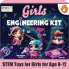 Butterfly EduFields Girls STEM Engineering Kit | 100+ DIY Science Projects for Ages 8-12 | Educational Circuit Building Set with 50 Pieces | Ultimate Birthday Gift for Future Engineers