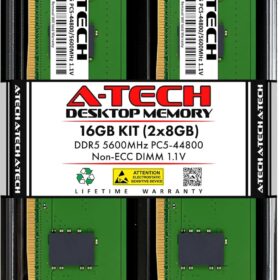 A-Tech 16GB DDR5 5600MHz RAM Kit for ASUS ROG Maximus Z890 Hero/Extreme Motherboard | 2x8GB PC5-44800 UDIMM 288-Pin Memory Upgrade