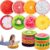 8-Pack 15-Inch Round Fruit Floor Cushions - 3D Plush Soft Seat Pillows for Classroom, Office & Home Decor - Orange Watermelon Pineapple Printed