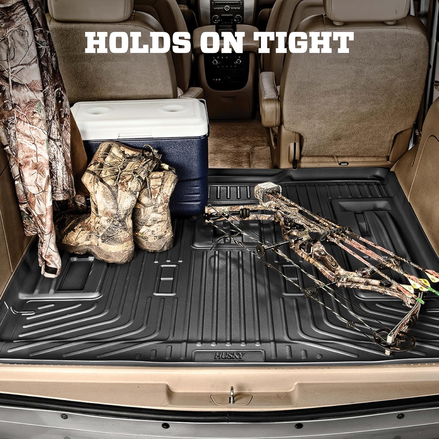 Husky Liners 28131 Weatherbeater Custom-Fit Cargo Liner | All-Weather Floor Protection for 2018-2024 Chevrolet Equinox & GMC Terrain | Black