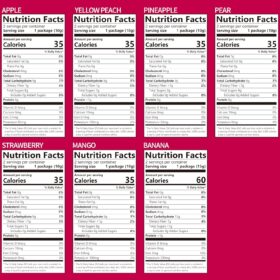 ONETANG Freeze-Dried Fruit Snack Pack – 12 Count Variety Mix (Strawberry, Apple, Banana, Mango, Pear, Peach, Pineapple) – Non-GMO, Vegan, Gluten-Free, Kosher, No Sugar Added, Healthy School & Travel Snacks