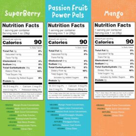 YOU LOVE FRUIT Fruit Snacks Variety Pack - 30 Count Organic Gluten-Free Vegan Snacks Box (Passion Fruit, Super Berry, Mango)