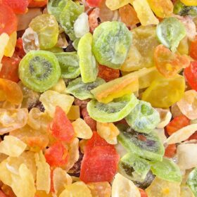 Anna and Sarah Premium Tropical Dried Fruit Mix - 5 Pound Bulk Bag of Kiwi, Mango, Papaya, Pineapple & Cantaloupe