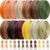 Syhood 36 Yards Nylon Coil Zipper Tape Set - 120pcs Assorted Color Zipper Sliders for Sewing, Clothing, Bags & DIY Crafts (Autumn Collection)