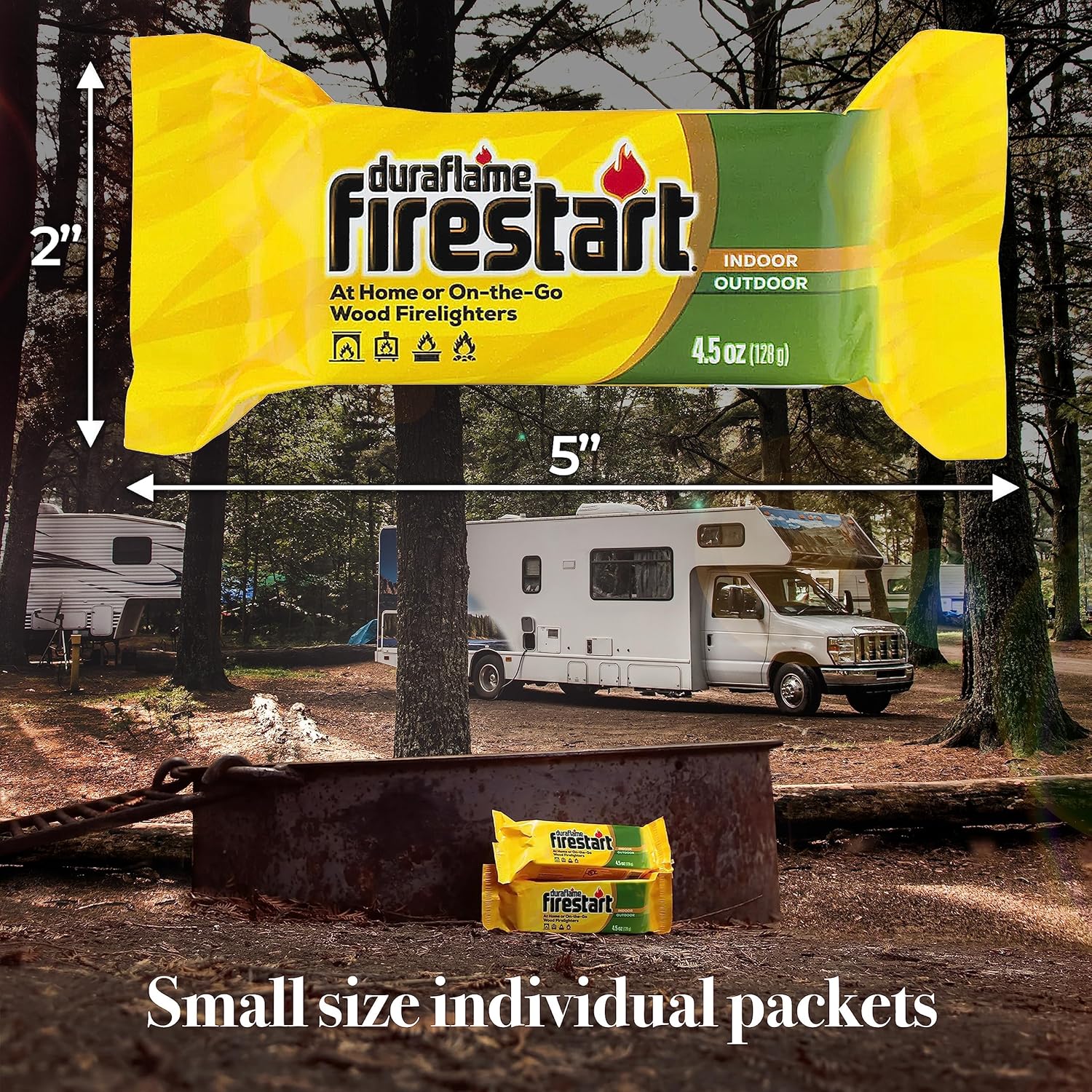 Duraflame Fire Starter Cubes - 24 Pack Quick Ignition Logs for Indoor Fireplace, Outdoor Fire Pit, BBQ Grill & Campfire
