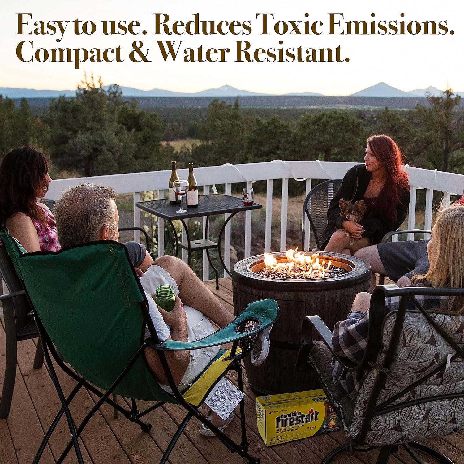 Duraflame Fire Starter Cubes - 24 Pack Quick Ignition Logs for Indoor Fireplace, Outdoor Fire Pit, BBQ Grill & Campfire